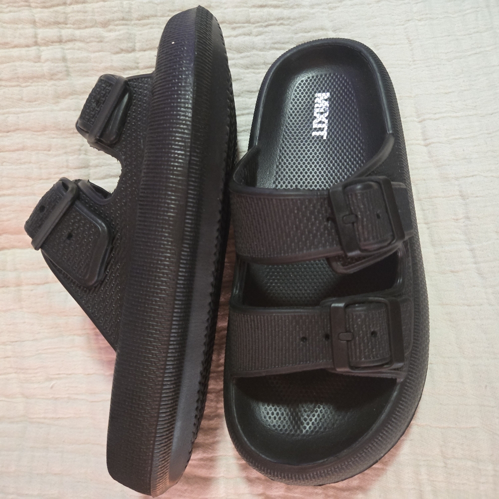 Mixit Black Slide Sandals